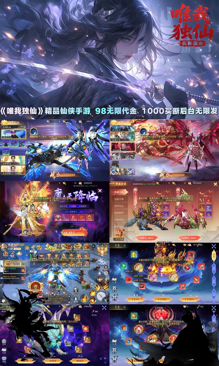 【弑神斩仙-唯我独仙】官方买断，顶级权限-海豚公益网