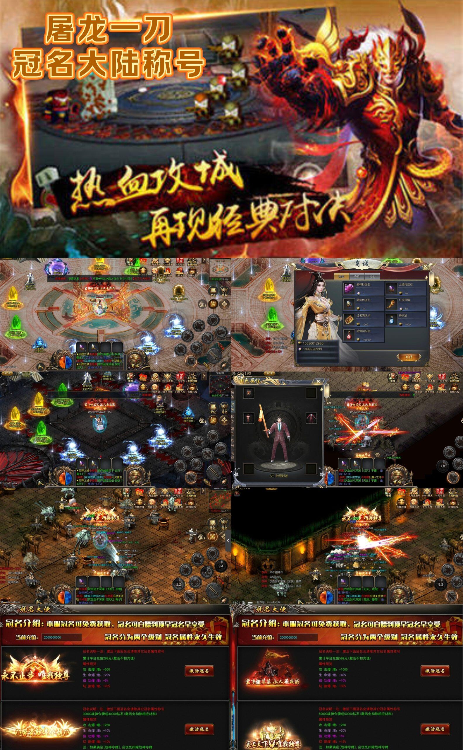 【冠名大陆版-屠龙一刀】官方买断，顶级权限-海豚公益网